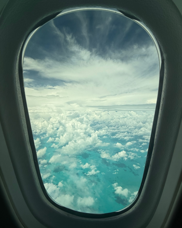 Window to commercial plane