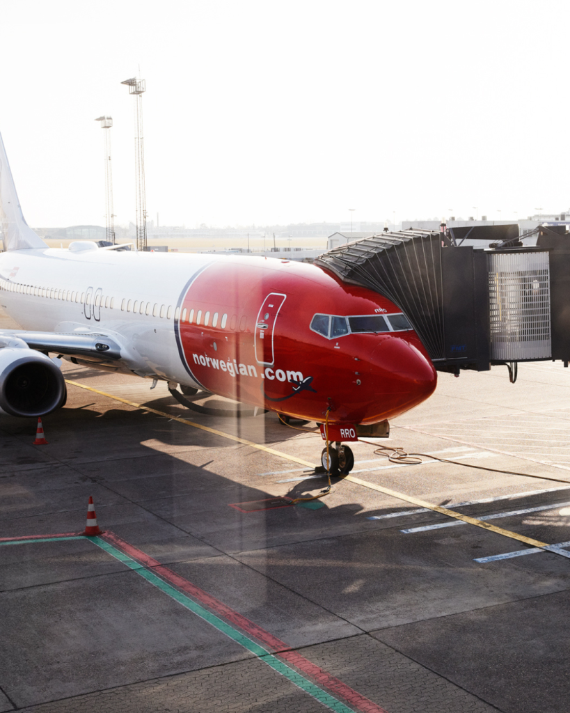 Norwegian air shuttle på bakken
